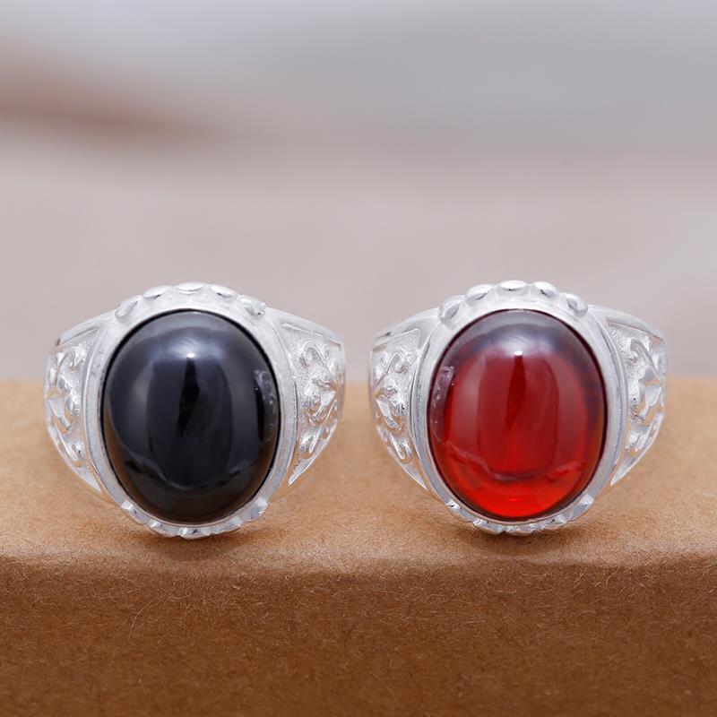 

cluster rings designer original silver diamond trend opening adjustable ring personality fashion cold wind men's jewelry, Golden;silver