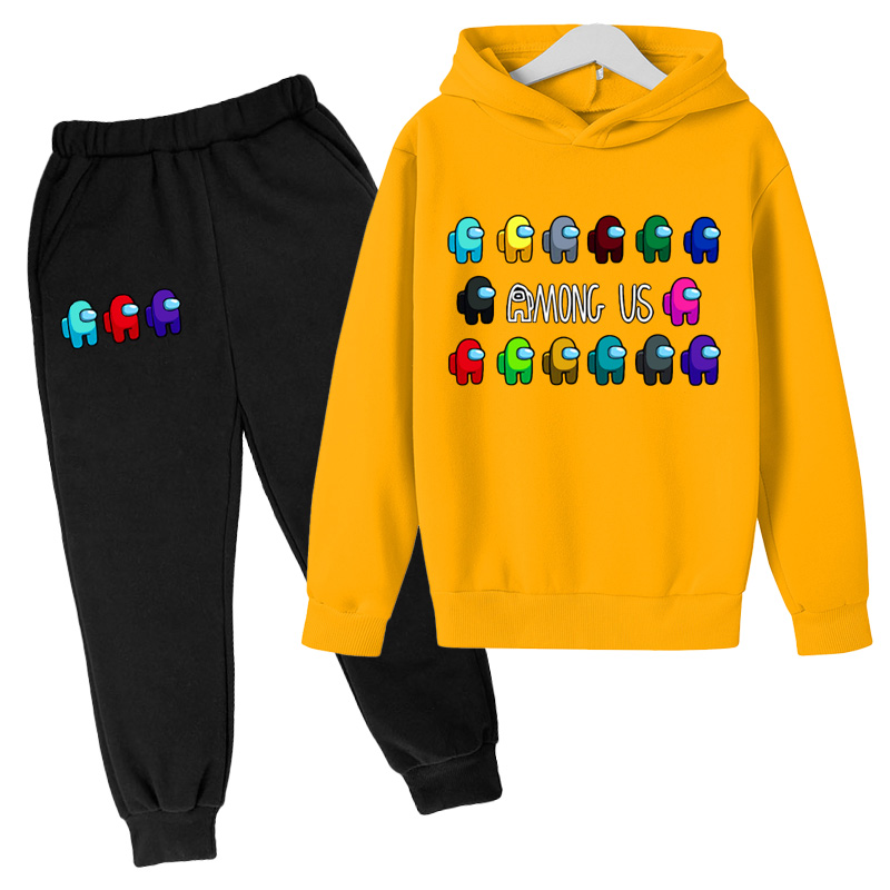 Girl Tracksuit Among Us Clothing Sets Kid Spring Autumn Sports Suit Long sleeve Sweatshirt Children Fashion Hoodies And Pant Set-image-688504754