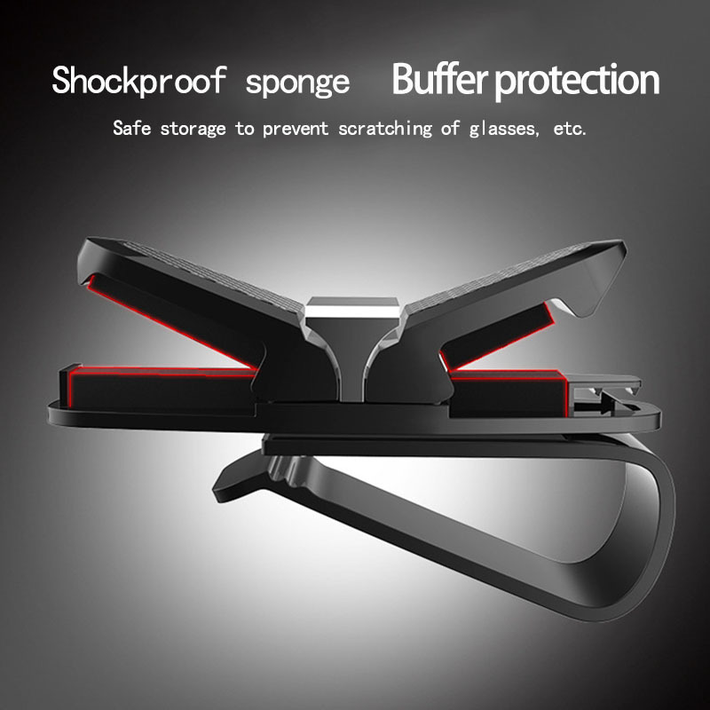Plastic Sun Visor Eye Glasses Clips Portable Double-end Vehicle Accessory Car Supplies Sunglasses Clip Card Ticket Holder-image-690936247