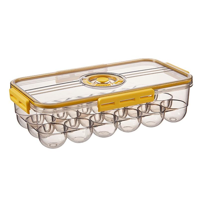 

Storage Bottles & Jars Food Container PET Seal For Kitchen Fridge High-Capacity Fresh Eggs Vegetable Fruit Box