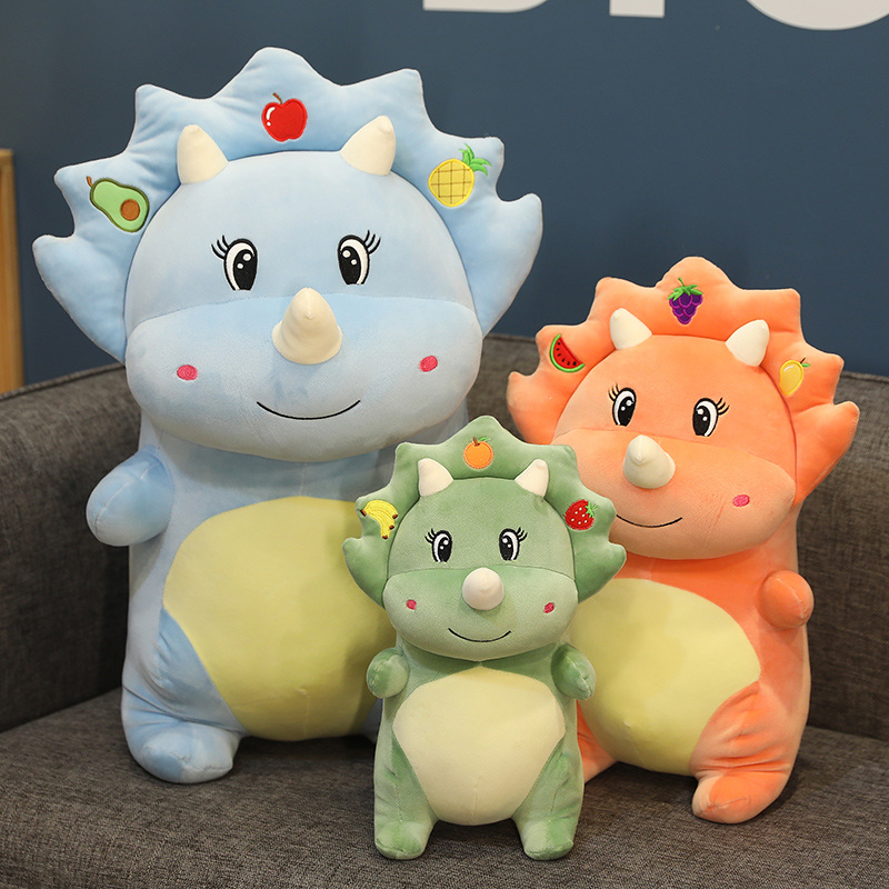 

30/40/55cm Creative Big Plush Soft Triceratops Stegosaurus Plush Toy Dinosaur Doll Stuffed Toy Kids Dinosaurs Toy Birthday Gifts