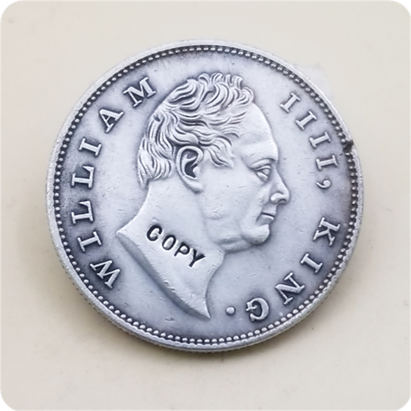 

1835 India - British 1 Rupee - William IV COPY COIN