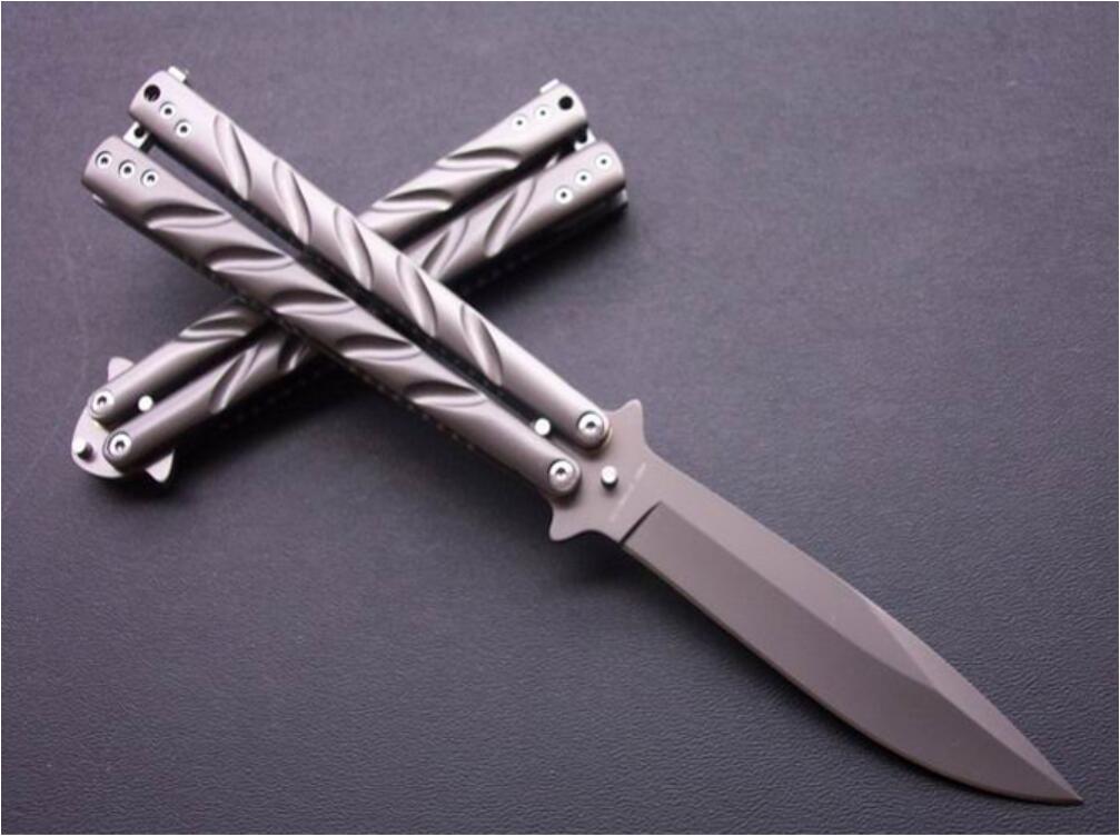 

MTech DR-01RBS Twist Butterfly Free-swing knife 440C blade all steel handle camping outdoor tool Tactical EDC survival knife