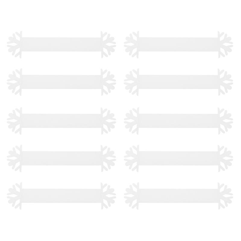

Napkin Rings 20pcs Unique Clasps Elegant Snowflake Adornments