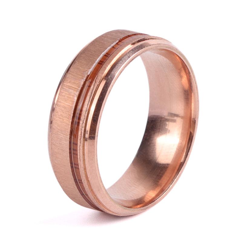 

Wedding Rings Classic Men Fashion Wood Engagement Comfort Fit And Party Gift