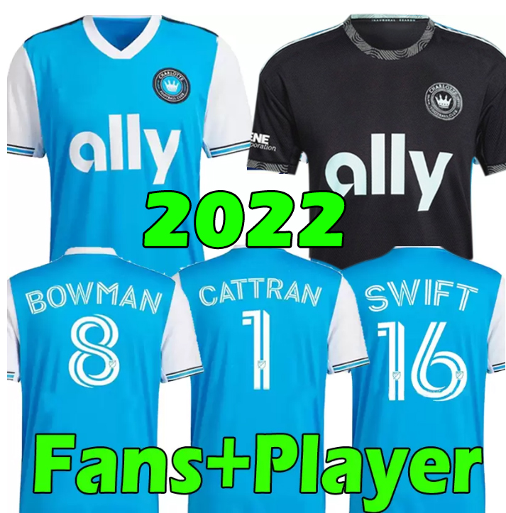 

2022 MLS Charlotte Soccer Jerseys FC HOME BLUE fans player version SET ADAM CORUJO FUCHS McGREE RUIZ ARMOUR BRANDT BRONICO ALCIVAR 21/22 football shirt Uniform, 2022 home