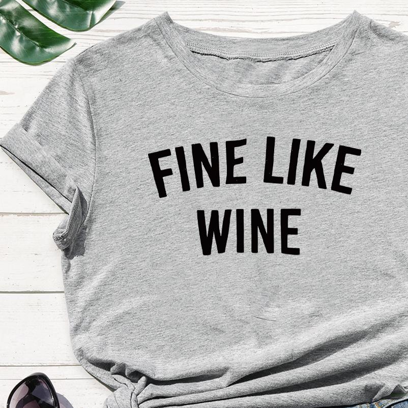 

harajuku summer punk womenfine like womens t shirt wine letter print aesthetic modern personality exquisite, White