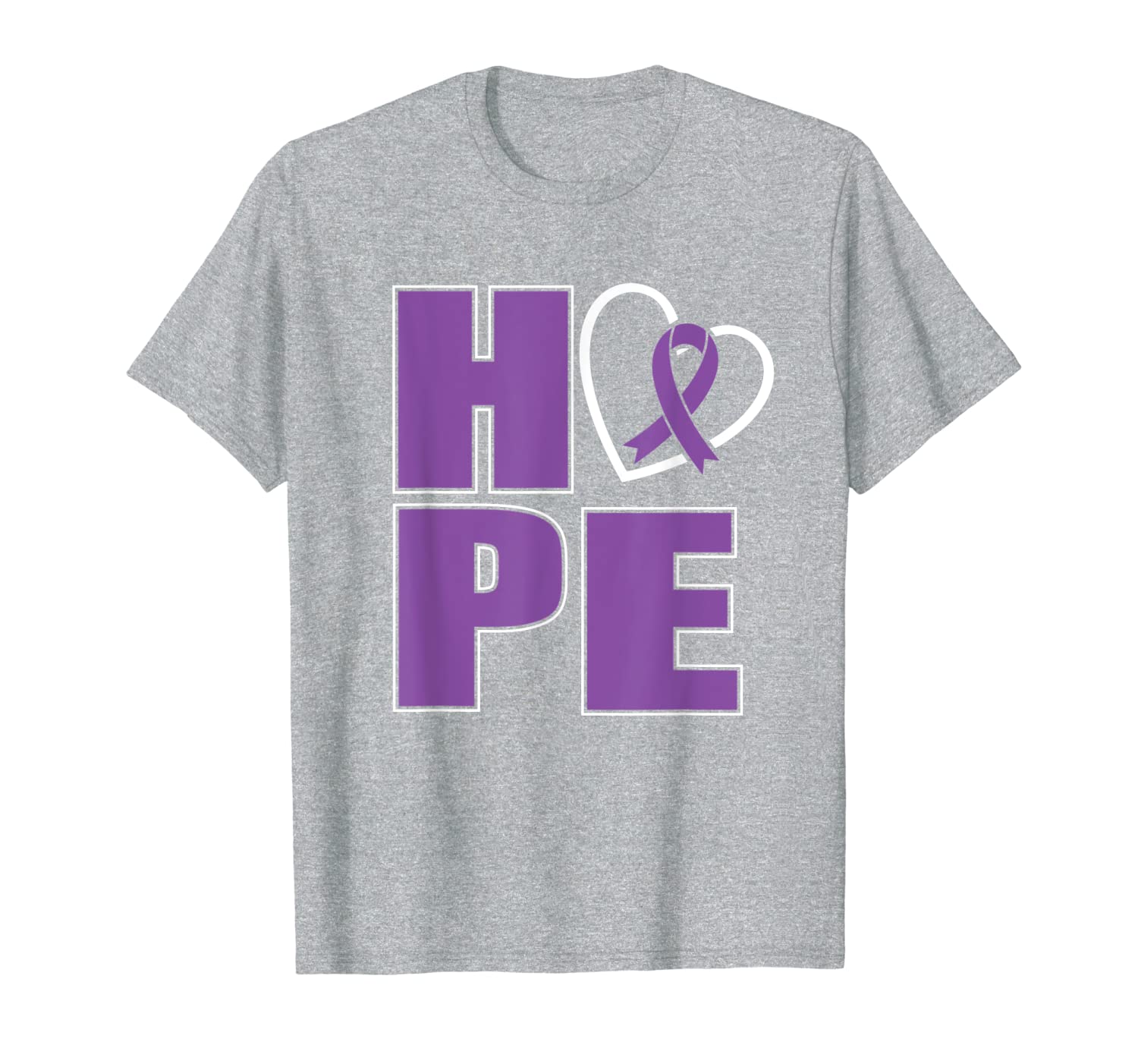 

hope heart pancreas cancer awareness ribbon gifts t-shirt, White;black