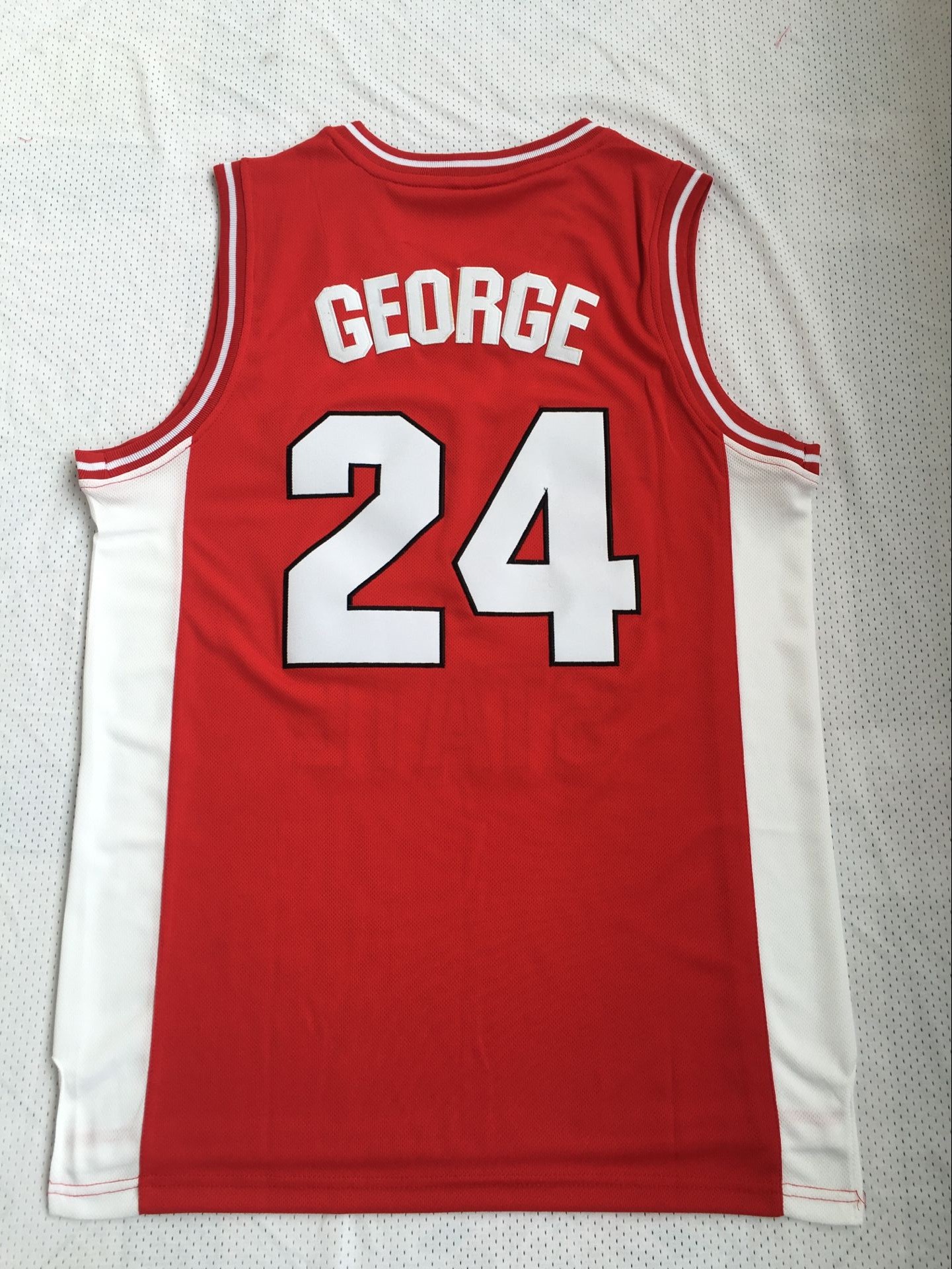 

NCAA Fresno State Bulldogs #24 Paul George College Basketball Jersey Stitched Red WHITE Mens Vintage Weber Wildcats Damian #1 Lillard Univer, Black
