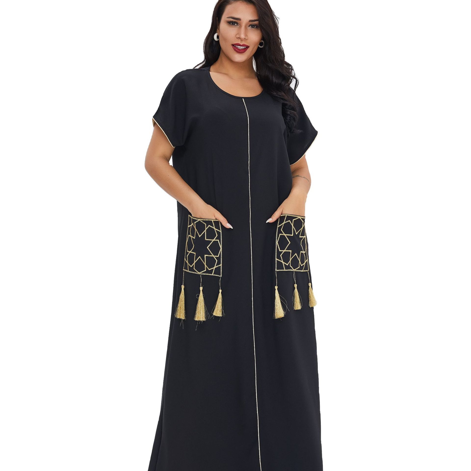 

Summer Ramadan Turkey Muslim Dress Women Elegant Abaya Moroccan Kaftan Islamic Clothing Djellaba Dubai Jilbab Party Vestidos