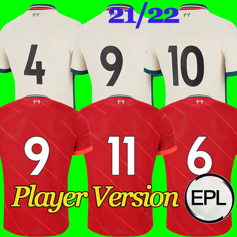

Liverpool Player Version The Red soccer jersey lvp 2021/2022 Men Adult EPL the secular bird Home Soccer Shirt 21/22 Kids Kit Away Football Uniform, Home +epl patch