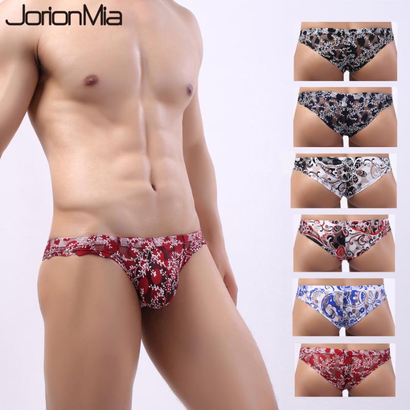 

Underpants 4PCS Low Waist Sexy Underwear Men Jockstrap Comfortable Mesh Gay Man's Bikini Briefs Men's HT056, White blue