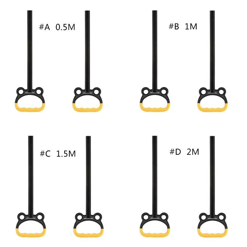 

Accessories 77JE Adjustable Gymnastics Rings With Straps Non-Slip Buckle Full Body Suspension Home Gym Equipment