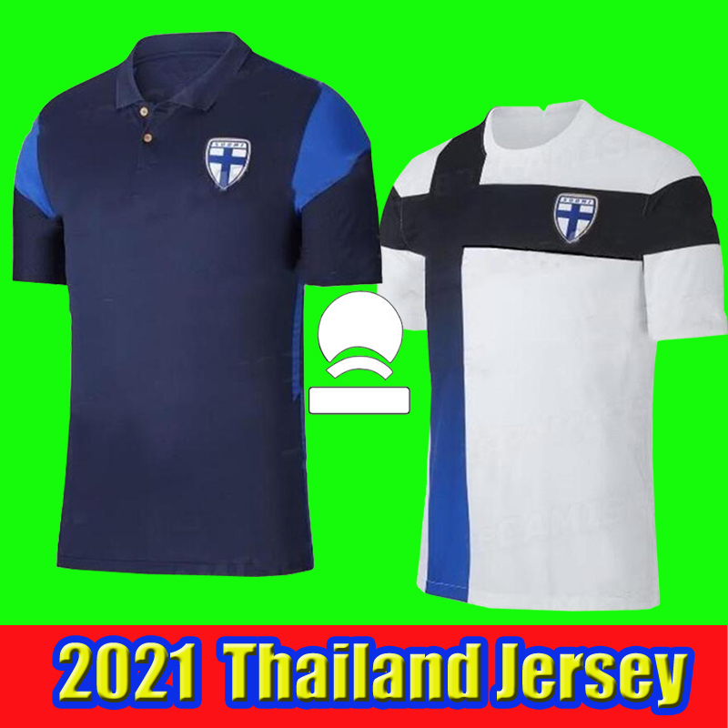 

2021 Finland Soccer Jersey Pukki Skrabb Raitala Lod Jensen Football Shirt Mens Home Away Short Sleeve Uniform