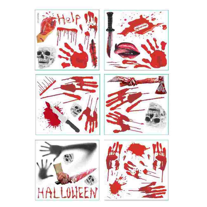 

Wall Stickers 1 Set Of Window Sticker Adhesive Showcase Glass (Red)