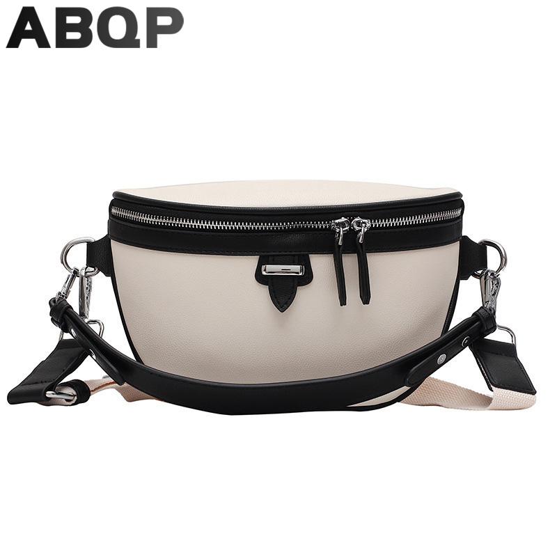

Waist Bags ABQP Women Belt Bag PU Leather Designers Female Fanny Pack Large Capacity Travel Shopping For