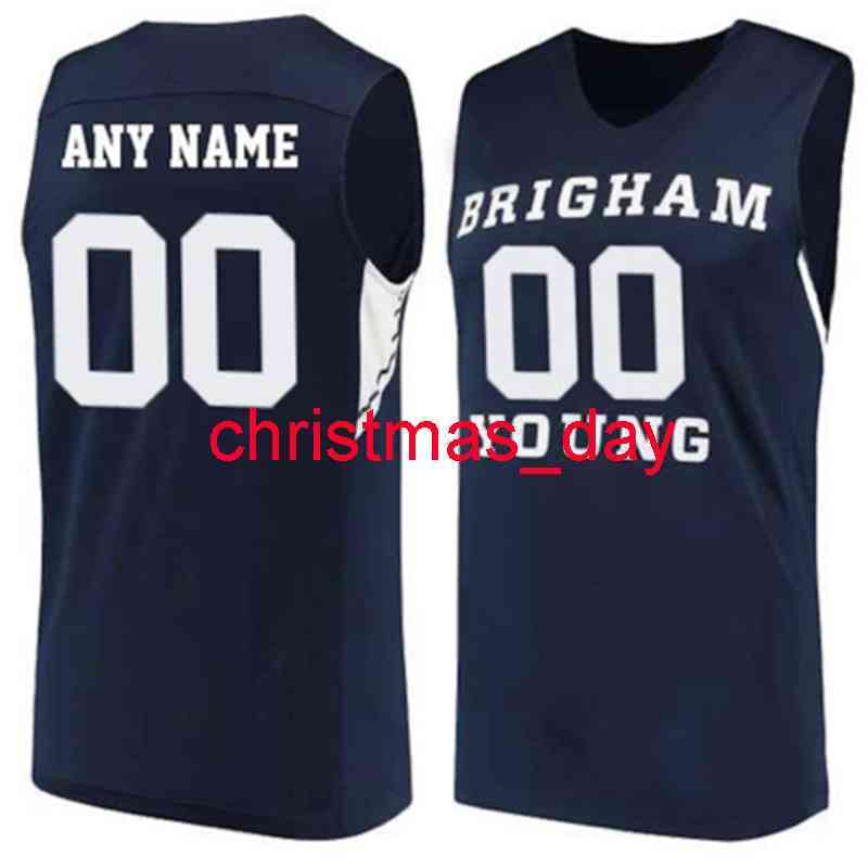 

Stitched Brigham Young BYU CUSTOM Basketball Jersey XS-6XL Add Any Name Number, Navy