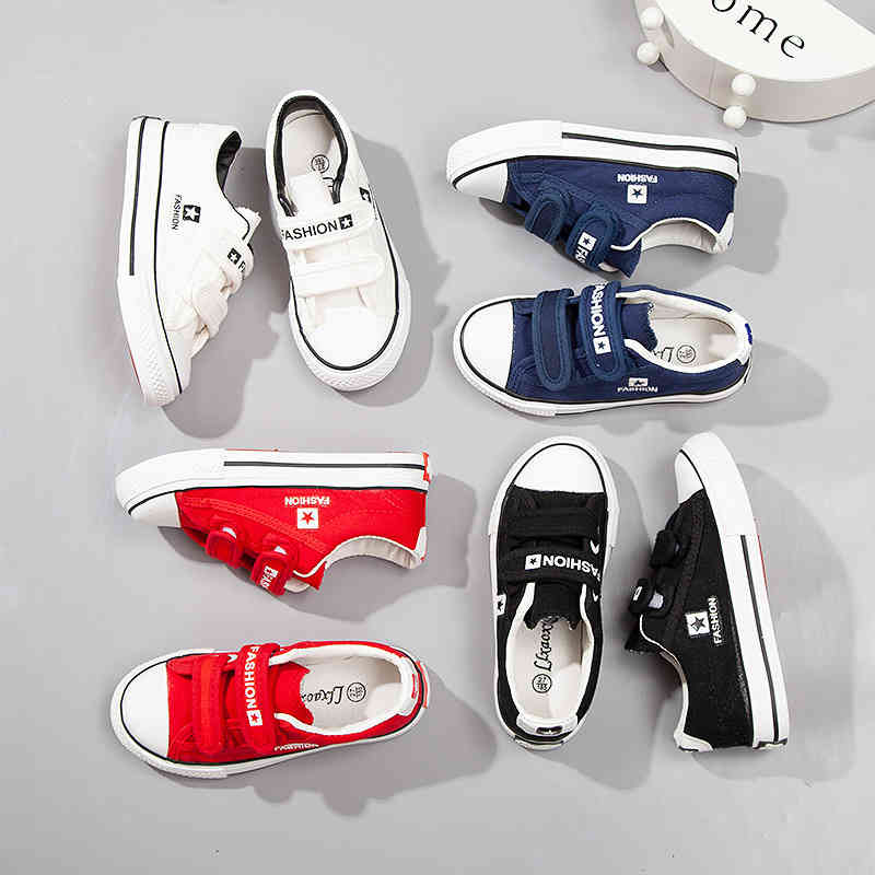 

boots toddler shoes school designated small white shoes games children' with solid color anti slip boys' cloth women' middl, Black;grey