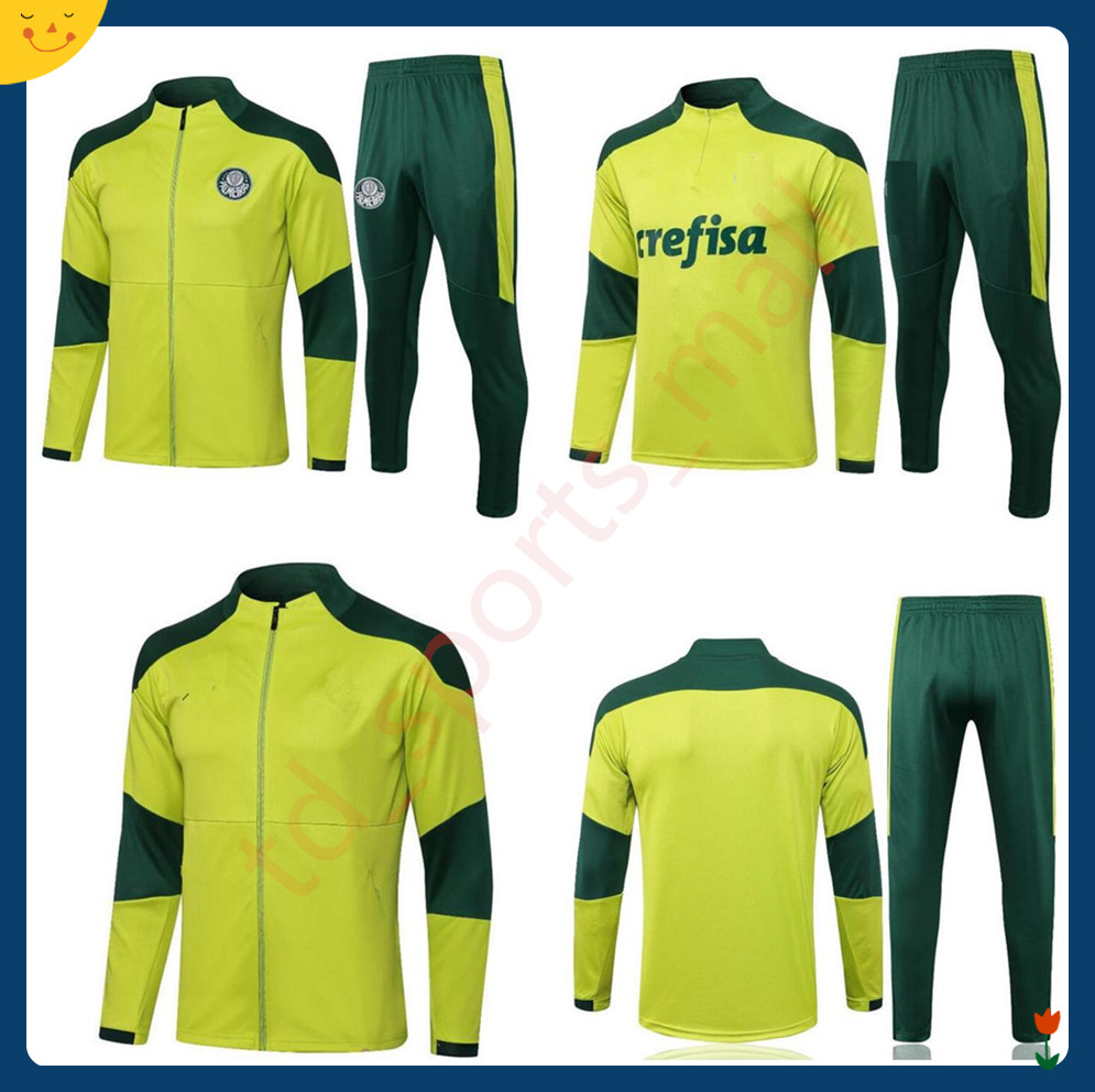 

2021 2022 Palmeiras SOCCER adult tracksuit Chandal 21 22 G.JESUS ALECSANDRO football jacket training suit, As shown in illustration