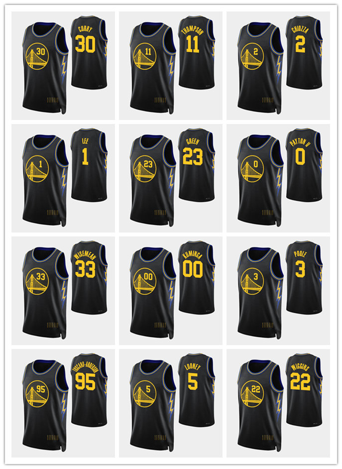 

Golden StateWarriorsMEN Klay Moses Moody Thompson Wiggins Stephen Curry Green Iguodala Poole City basketball Jersey celebrateing 75th
