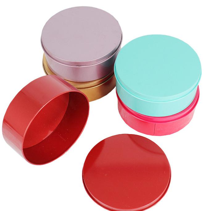 

2021 Popular Tin Box Empty Metal Storage Case Organizer Stash 5 colors 7.5cm OD For jewelry Money Coin Wedding Candy Keys U disk headphone