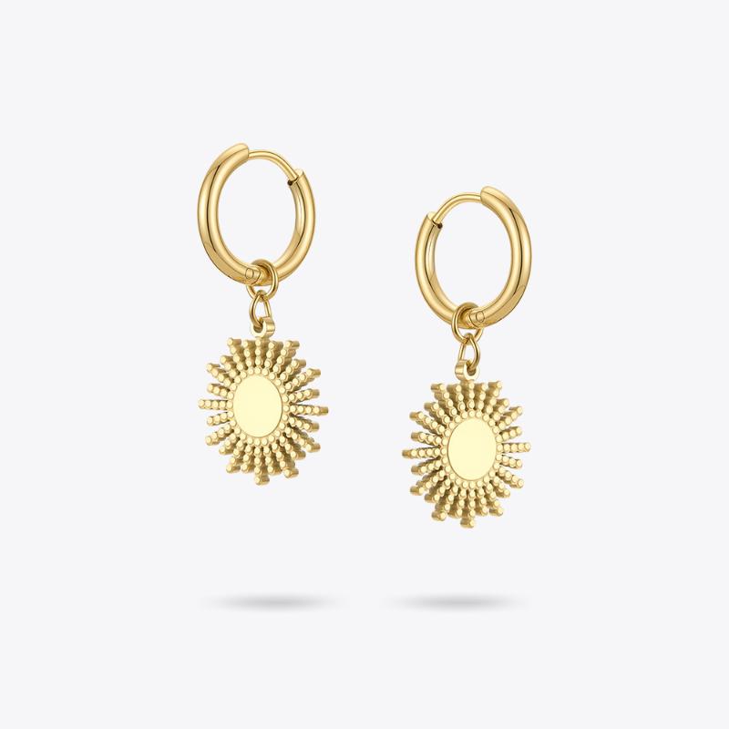 

Dangle & Chandelier ENFASHION Classic Sun Earrings For Women Drop Earings Fashion Jewelry Gold Color Kolczyki Stainless Steel Gift E211247