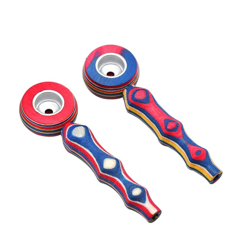 

smoke accessory tobacco pipes Wooden Pipe Metal Pot Pipe Mini Small Easy To Carry
