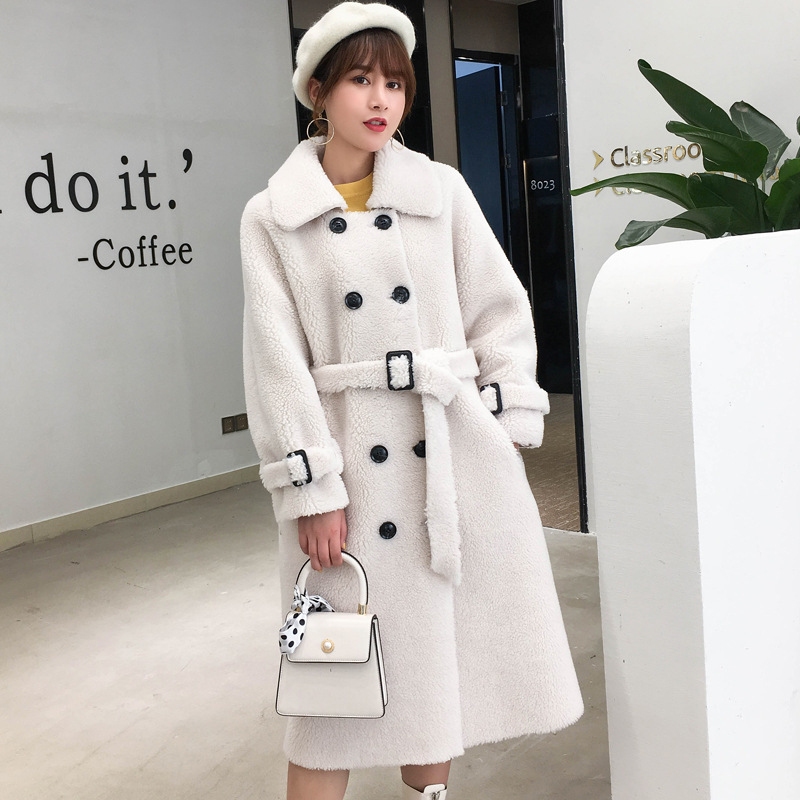 

Women' Trench Coats Yyczf genuine female cut-off coat sp.-au medium fashion grain wool composed skin a warm outerwear 5D3D, 1# shoe box
