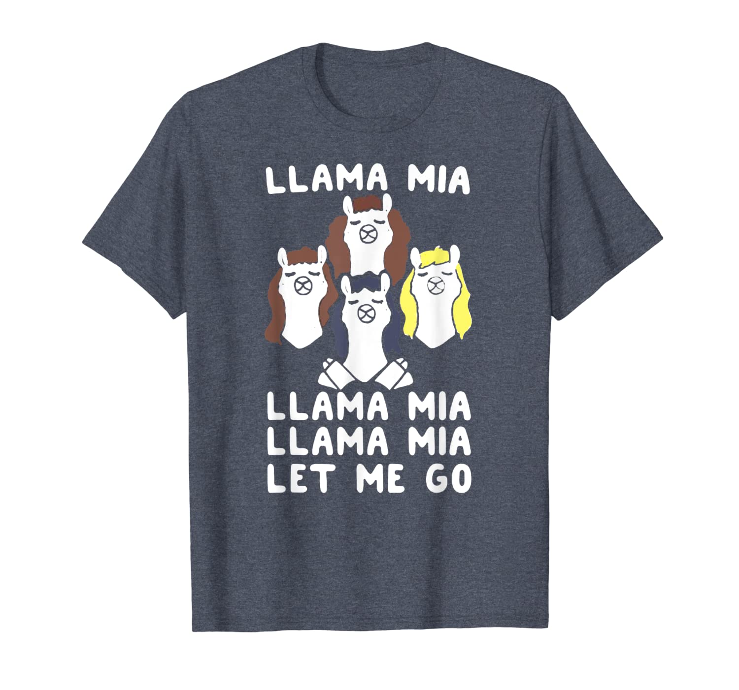 

llama mia let me go funny shirt for lover llama tee shirt, White;black