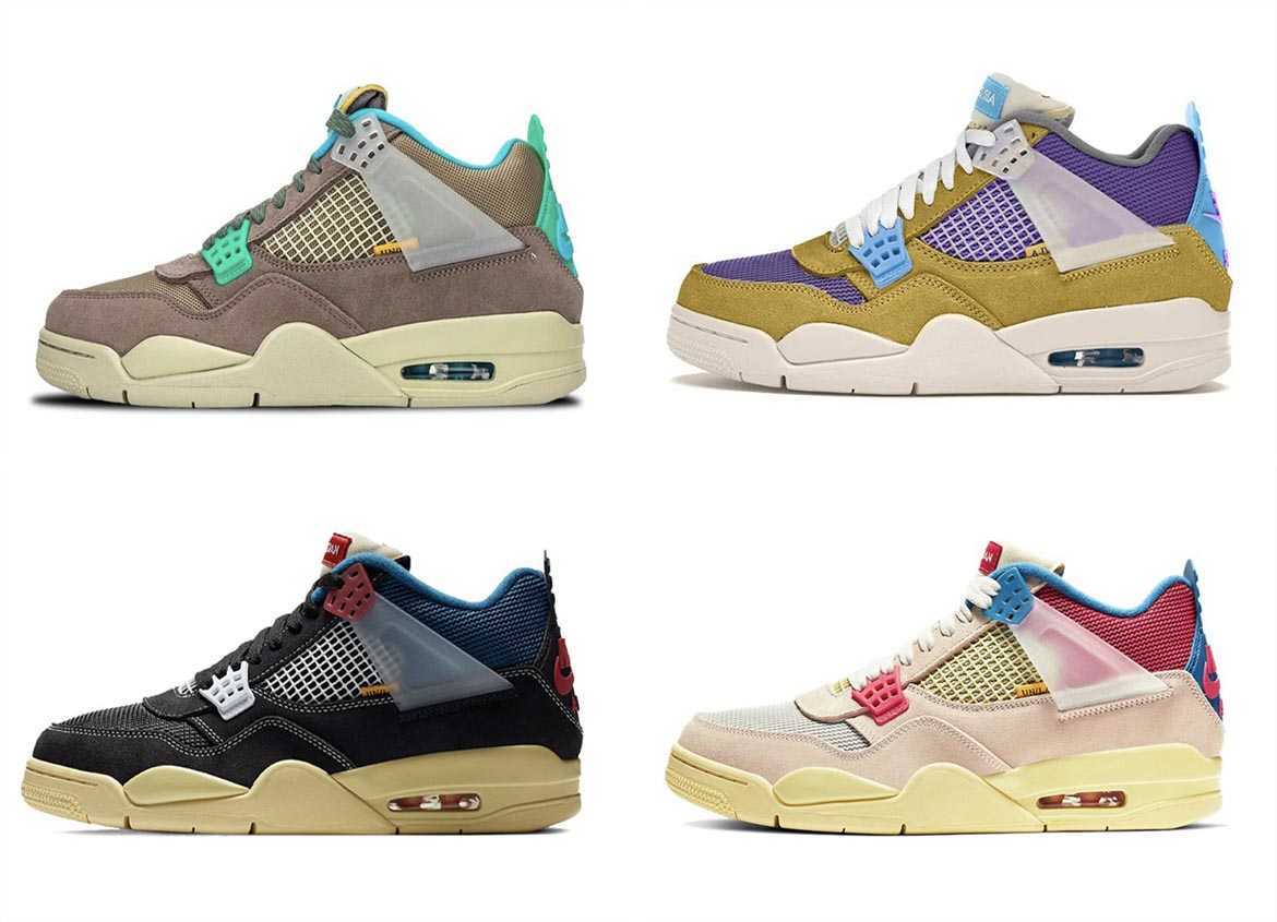 

2021 Authentic 30th Anniversary Outdoor Shoes 4 Taupe Haze Desert Moss Union Guava Ice Off Noir 4S Outdoor Men Women LA Sports Sneakers