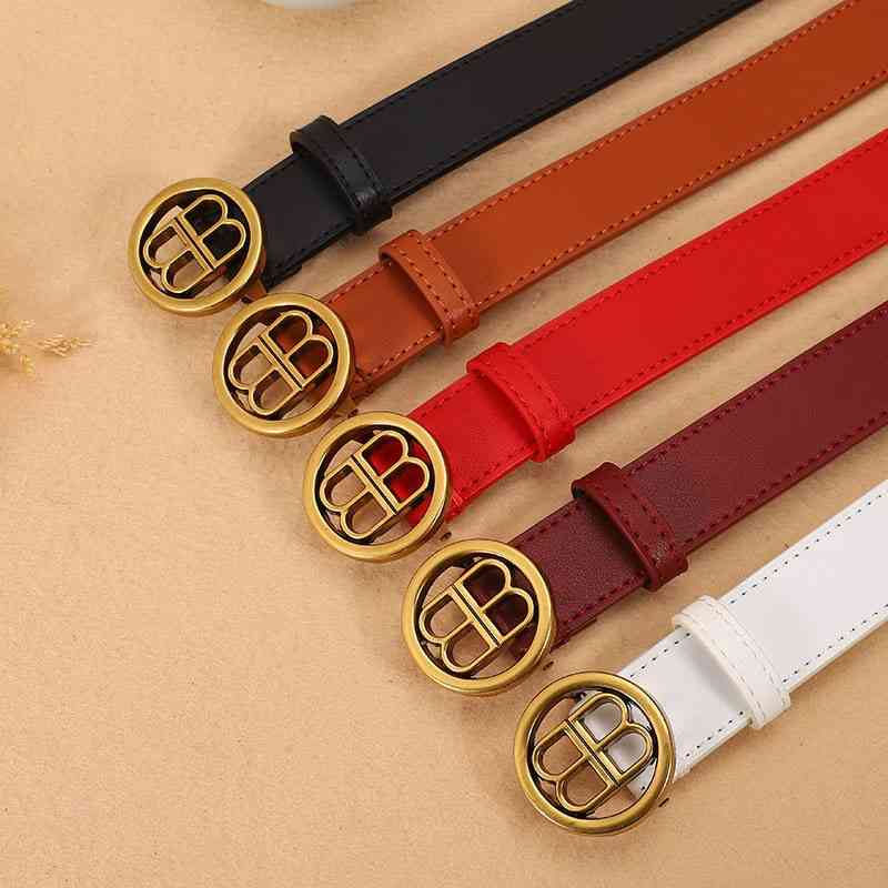 

The beltNew type of pants leather alloy BB double B buckle women's Paris belt