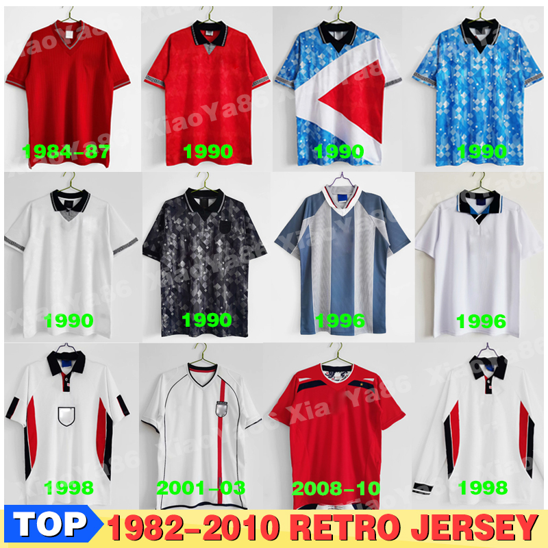 

2008 2010 1989 1990 1992 1994 2002 1996 England Retro SOCCER JERSEY rugby football shirt ROONEY Lampard BECKHAM OWEN 1982 KEEGAN McDERMOTT S, Black;yellow