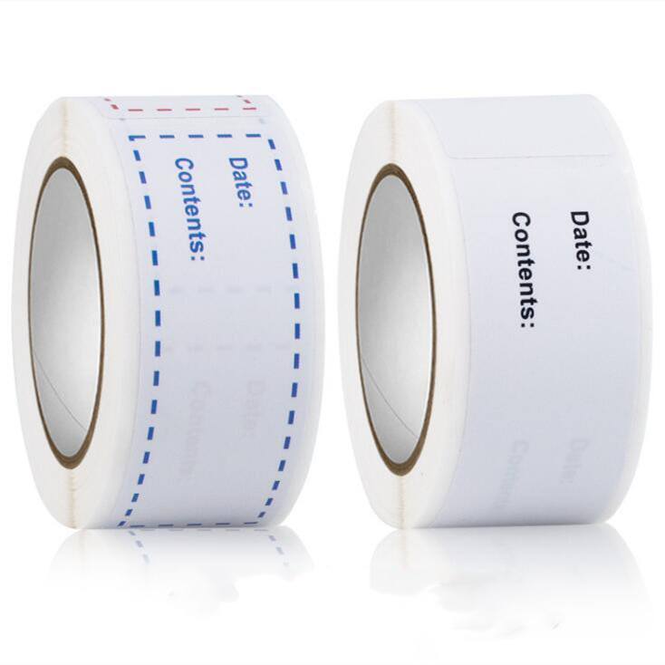 

150pcs Rectangular Shape Kitchen Food Safety Date Stickers Refrigerator Storage Blank Handwritten Label Sticker FA1556