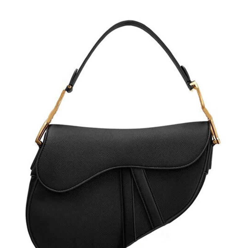 

hobo underarm shoulder bags fashion genuine leather saddle bag tote luxury designer middle moon shaped women's crossbody handbag