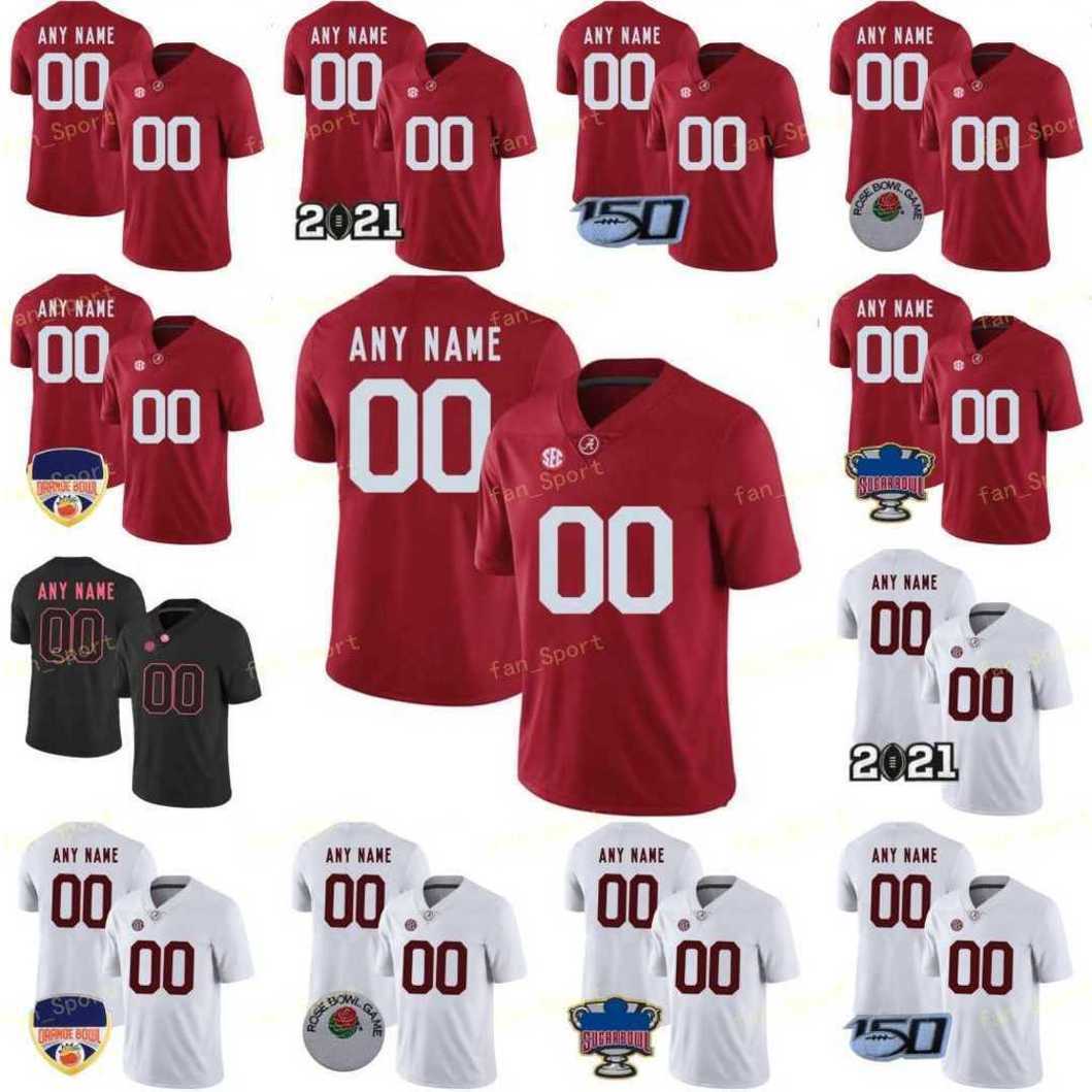 

Custom NCAA College Alabama Football Jersey Bryce Young Trey Sanders Robinson Jr. McKinstry Anderson Braswell Brooks Hall Smith Waddle Namat, Black