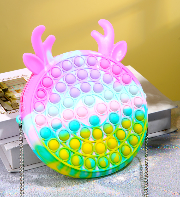 

Push Bubble Bag Kids Adult Novelty Fidget Simple Toy Sensory Toys Cute Bags Finger Bubbles Game Gifts
