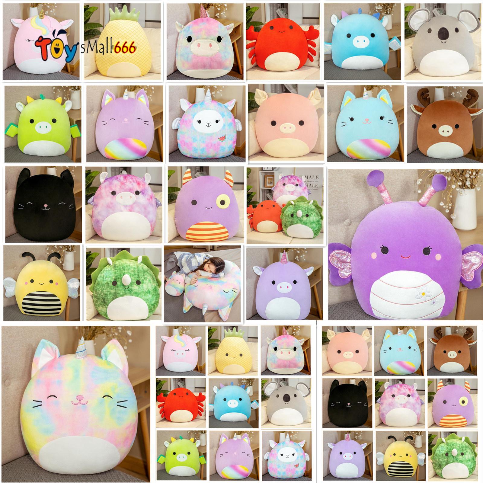 

Tiktok Hot Style Squishmallow dolls Gummy colorful Doll unicorn cat pig bee dinosaur Shapes pillow plush toy For Birthday Christmas Gifts SJY23, Multicolor