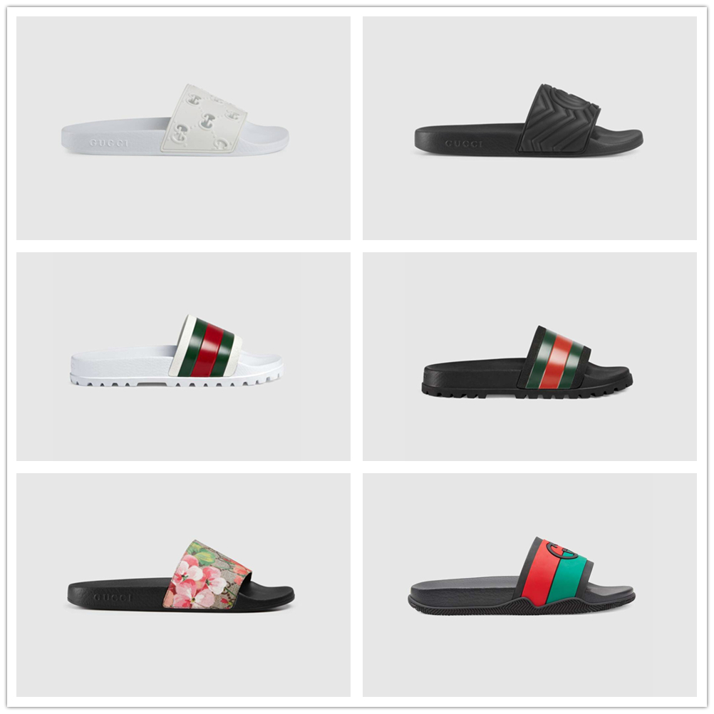 

Mens Womens Top Quality Paris Sliders Summer Sandals Beach Slippers Ladies Flip Flops Loafers Black White Red Green Slides Shoes