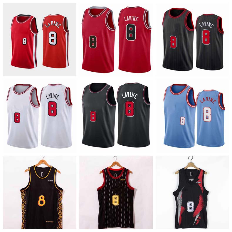 

Basketball Jersey Chicagos 8 Zach Embroider Bulls' Jerseys