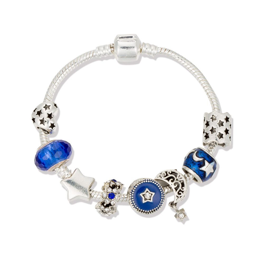 

Charm Strands star moon beads bracelet DIY girls accessories wholesale