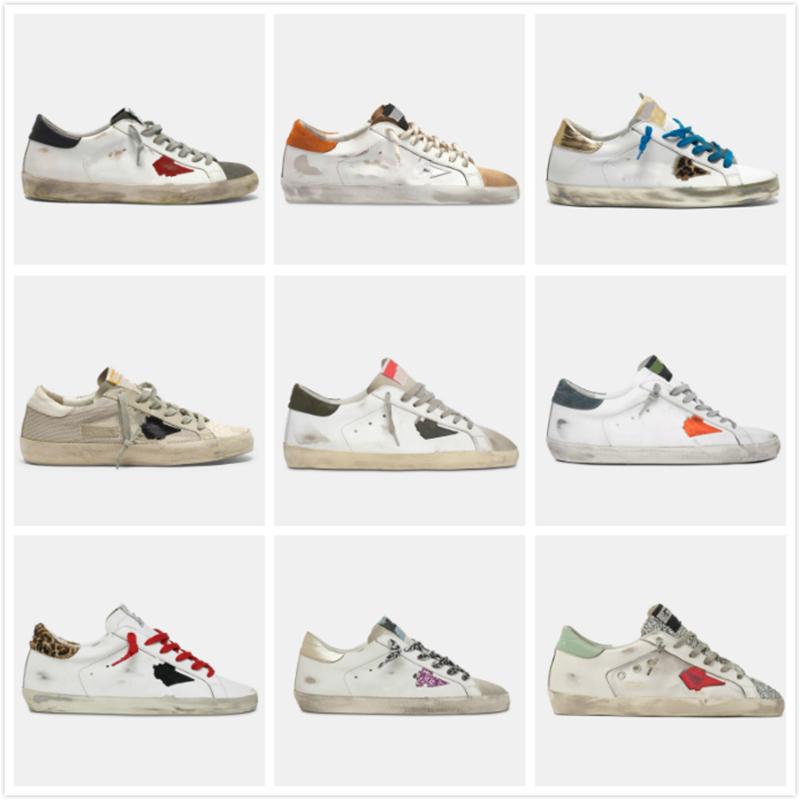 

Golden Sneakers Italy Deluxe Brand Baskets Sequin Classic White Do-old Dirty Shoes Designer Superstar Man Women Star Casual Shoes zLr, Black