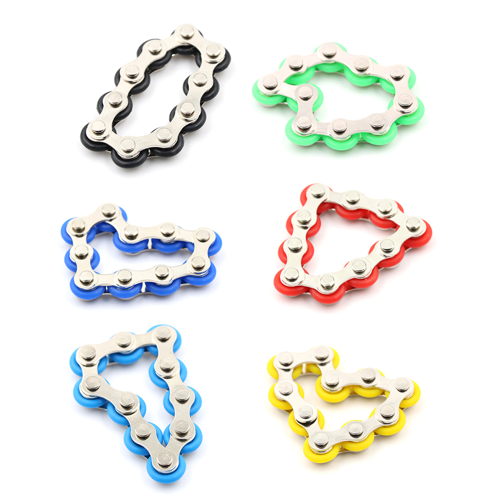 

Decompression Toy New Arrive Anti Stress Kids/Adult/Student Bike Chain Spinner Bracelet For Autism and ADHD Chaney Fidget