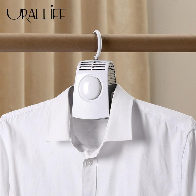 

Hangers & Racks Urallife Portable Clothes Shoes Dryer Electric Laundry Hanger Travel Foldable Drying Machine Rack Home
