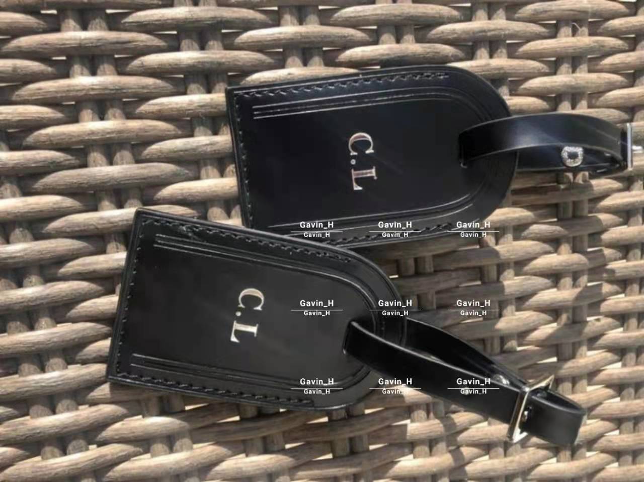 

High Quality Luggage Tags Travel hotstamp Accessories Suitcase Personalized Custom Initial Business Bag label Tanned Leather Tag