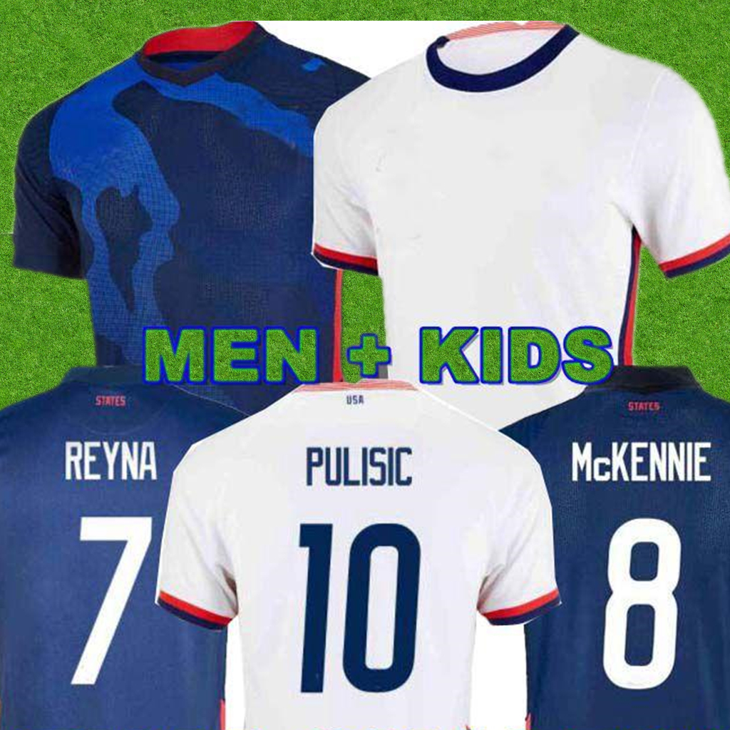 

2021 PULISIC MCKENNIE Soccer Jersey ERTZ ALTIDORE 2021 PRESS WOOD MORGAN LLOYD America Football jerseys United States Shirt Camisetas USMNT LLETGET MEN + KIDS, White