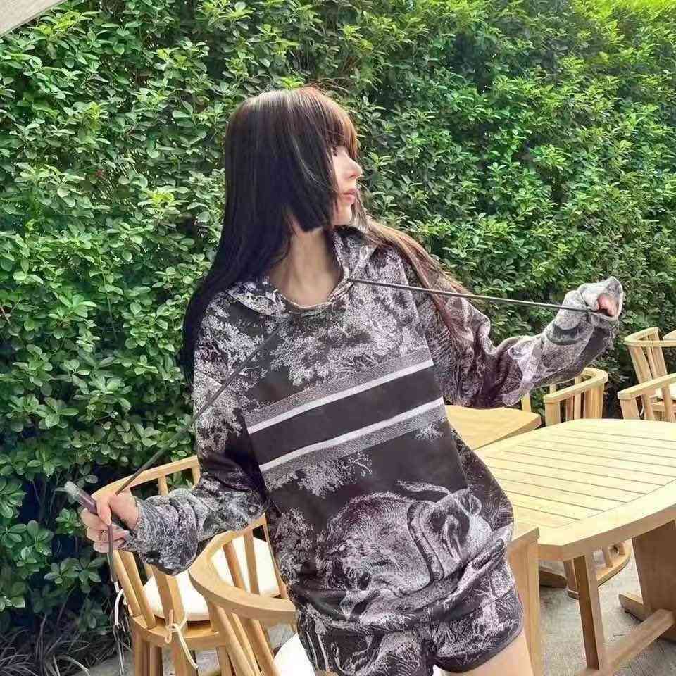 2021 Début automne Fashion Nouveau Style Wide Hab-short Short à manches longues Lâche Casual Suit E7W3