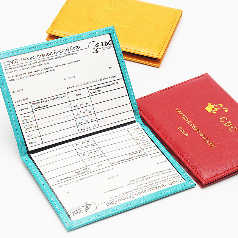

CDC Cards Holder PU Leather Multicolor Double-Side Certificate Card Cover