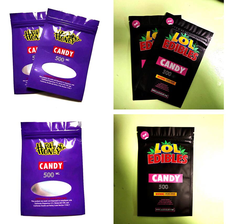 

500mg HASHTAG HONEY LOL Edibles Mylar Candy Bag packaging Edible bags White runtz PINK rozay sorbet