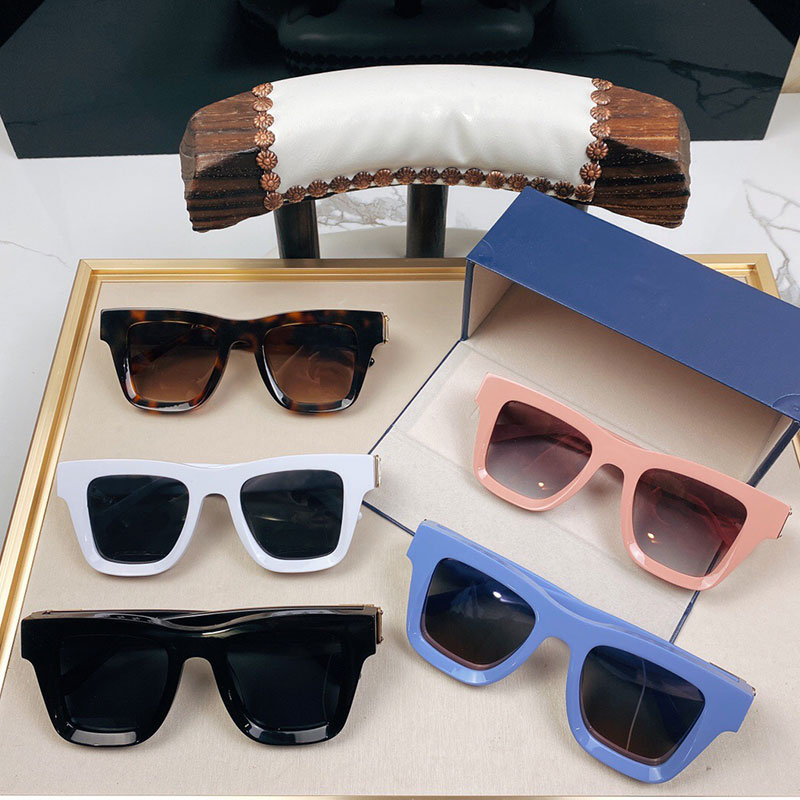 

Mens sunglasses 98120 square plate full frame fashion shopping all-match summer style beach vacation special UV400 protection top high quali, White;black