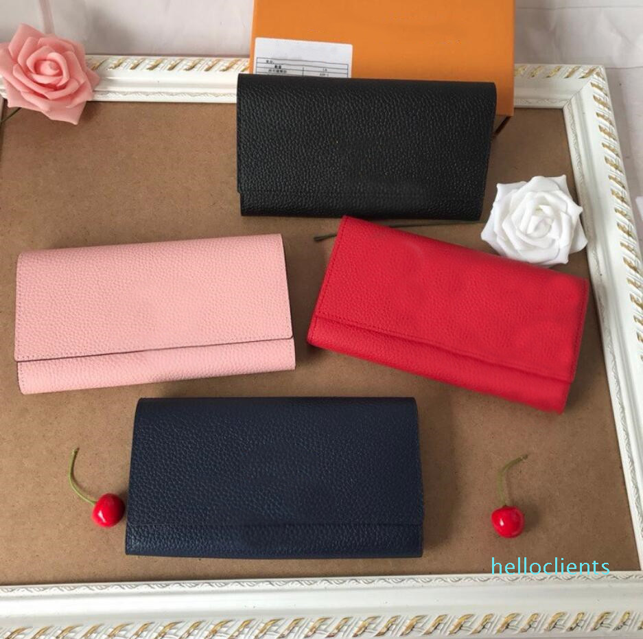 

Designer bags fashion high quality leather classic metal letter ladies clutch bag purse coin handbags, Red